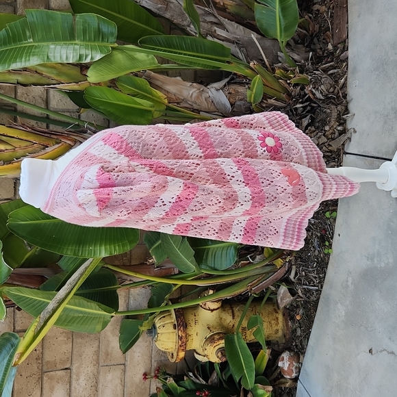 LoveShackFancy Brody Oversized Pink Stripe Cardigan extra large - Picture 4 of 12